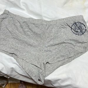 PINK gray mini shorts
